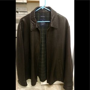 Men’s Nautica Leather Jacket XL